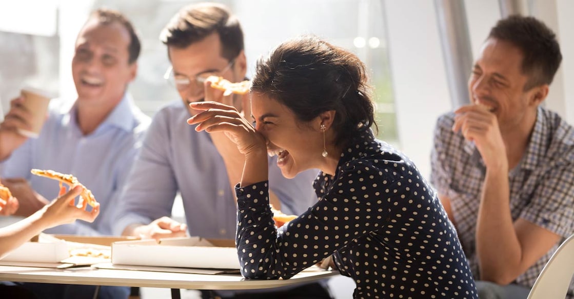 1070271762 Laughter triggers the release of endorphins, mood-boosting chemicals. Photo: fizkes / iStock