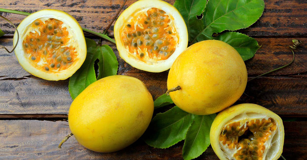 passion-fruit Passion fruit contains piceatannol, a compound that enhances insulin’s metabolic activity. Photo:iStock/Gilnature