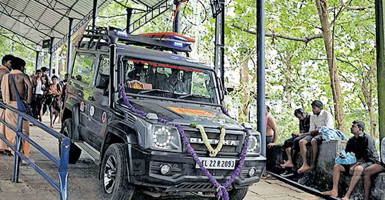 ICU ambulance, equipped with a defibrillator and ventilator, has been arranged to transport patients with severe health conditions to other hospitals. Photo: Manorama