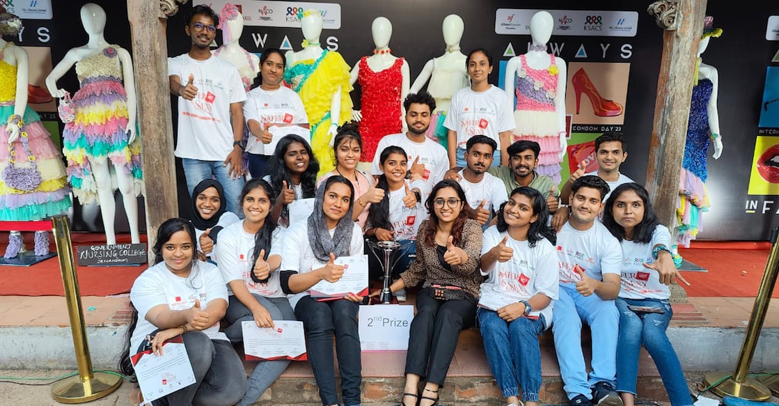 A picture from the International Condom Day celebration in Kochi, 2023. Photo: Special Arrangement