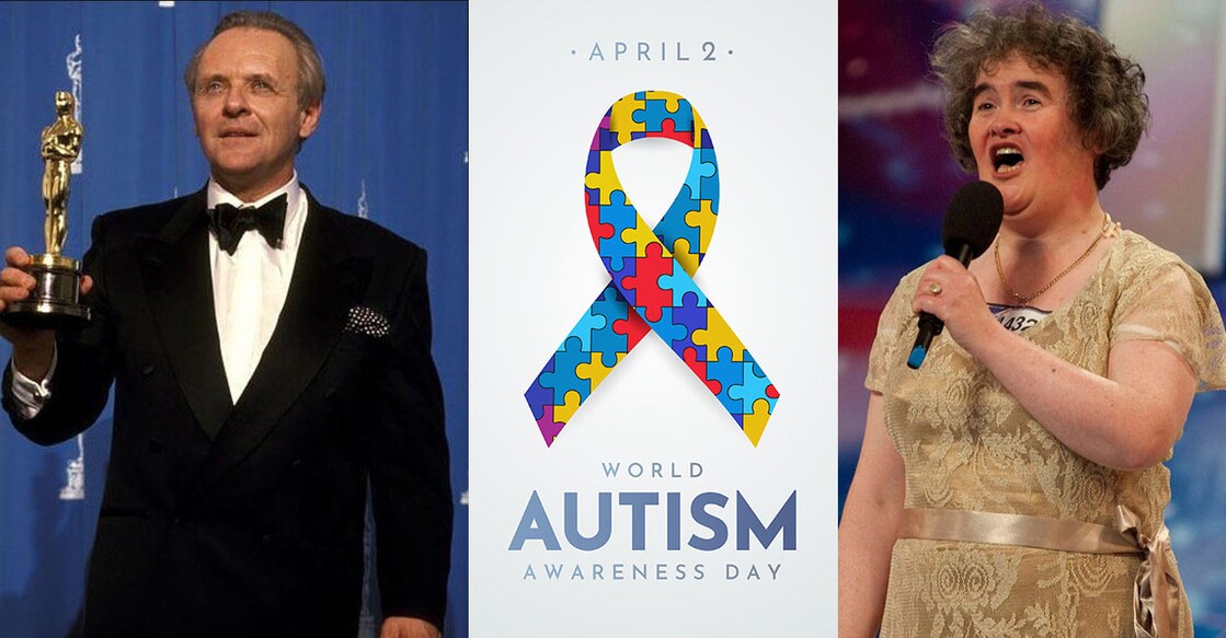 Actor Anthony Hopkins (left) and singer Susan Boyle (right) were diagnosed with autism. Photo: Instagram/realitytvuk/BojanMirkovic