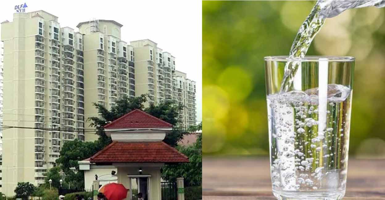 The DLF flat where people suffered from illnesses (left). Photo: Shutterstock/Alter-Ego