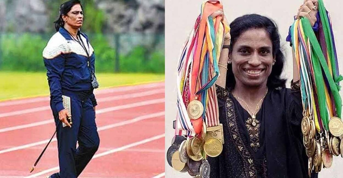 P T Usha with her medals. Photo: Manorama