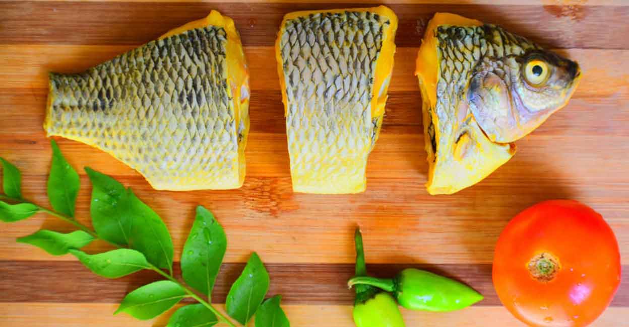 catla Catla curbs the cravings due to the presence of protein and fatty acids. Photo: Shutterstock/Satheesh Karthick