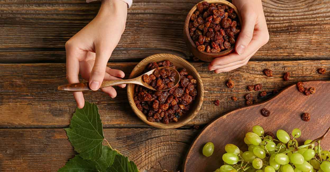 Raisins and sultanas are made from a variety of grapes called the Thompson Seedless, and currants are made from Black Corinth grapes. Photo: Shutterstock/Pixel-Shot