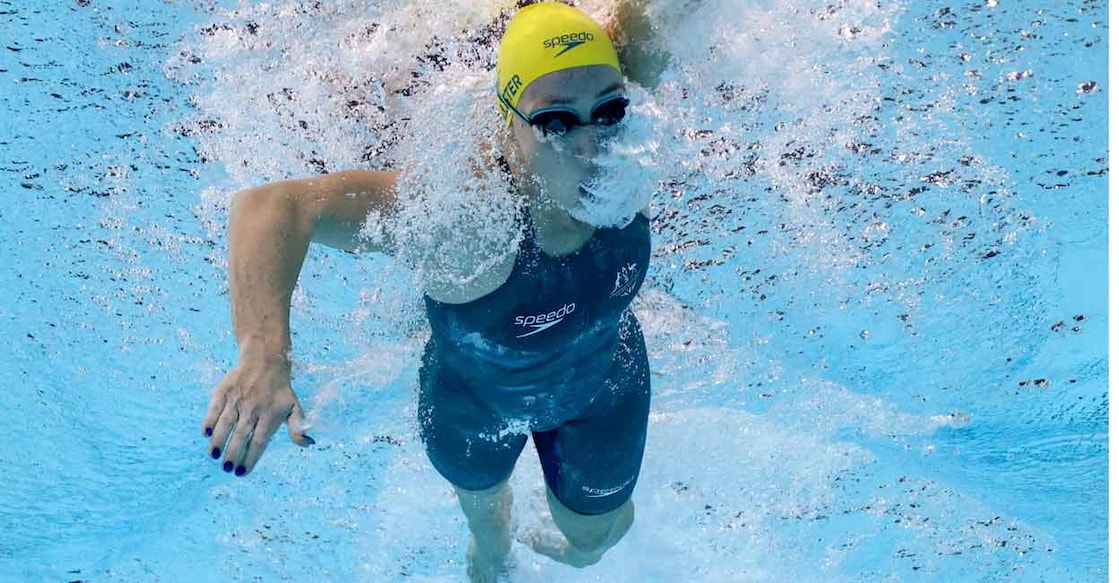 Australian swimmer Lani Pallister was a medal hope in the women's 1,500-metre freestyle but had to withdraw from the event. Photo: Reuters