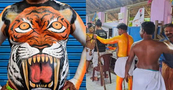 Pulikali in Thrissur: How the 'tigers' protect their skin during the iconic festival