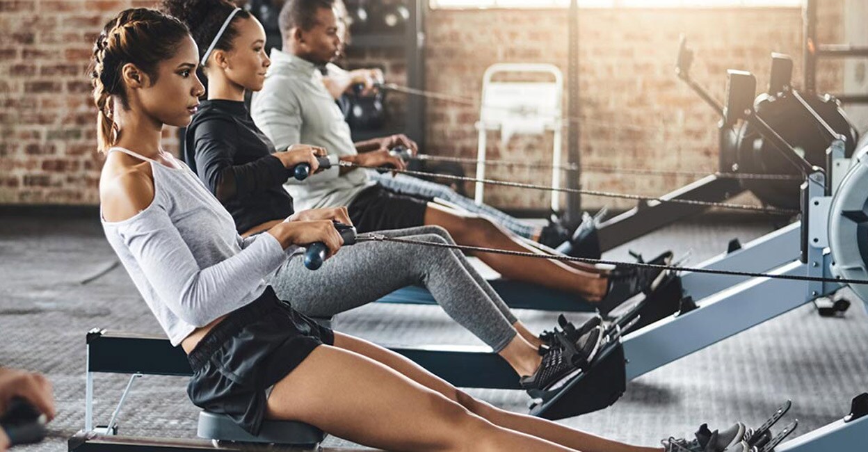 Rowing is a low-impact, de-stressing workout that can strengthen your muscles. Photo: iStock/PeopleImages