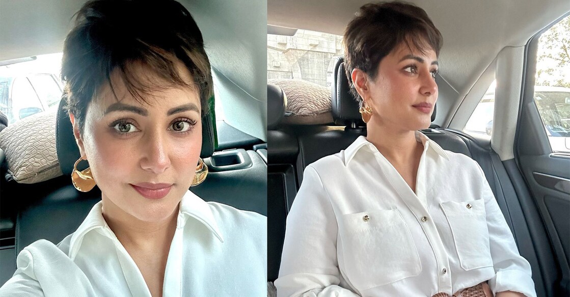 Hina Khan says she is struggling to eat anything due to the condition. Photo: Instagram/@therealhinakhan