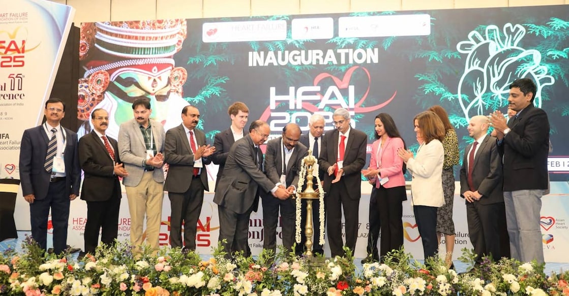 Over 750 cardiologists across India attend the 11th annual Conference of the Heart Failure Association of India (HFAI-2025) at Hotel Crowne Plaza, Kochi. Photo: Special arrangement.

