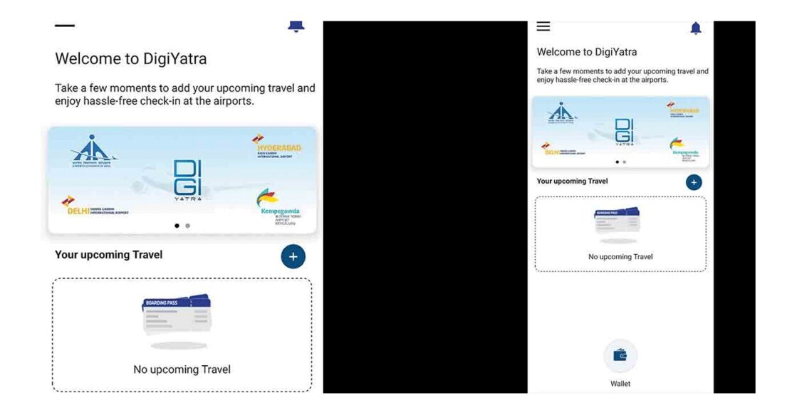 Digiyatra ensures foolproof security by verifying the passengers’ travel documents using their biometric data. Photo: Manorama