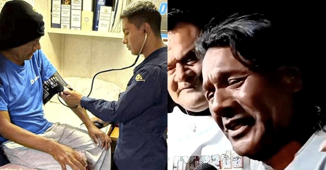 Maximo Napa Castro after he was rescued. Photo: Special Arrangement