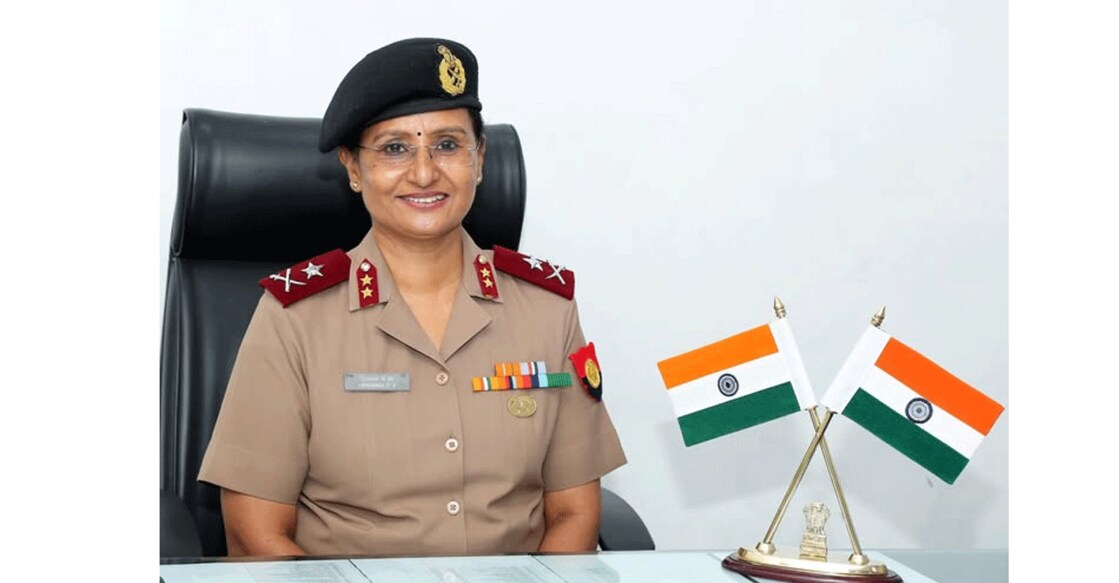 Major General Lisamma PV. Photo: FB/@Ministry of Defence, Govt of India