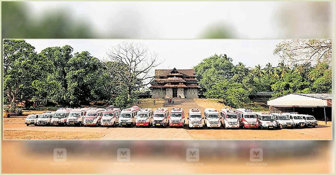 thrissur-pooram 61 ambulances are set up for the Thrissur Pooram festival this year. File Photo