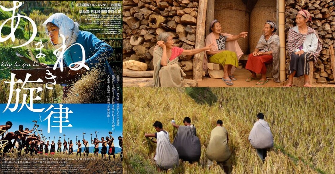 Poster of Up Down & Sideways; stills from the documentary. Photo: Onmanorama/Canva