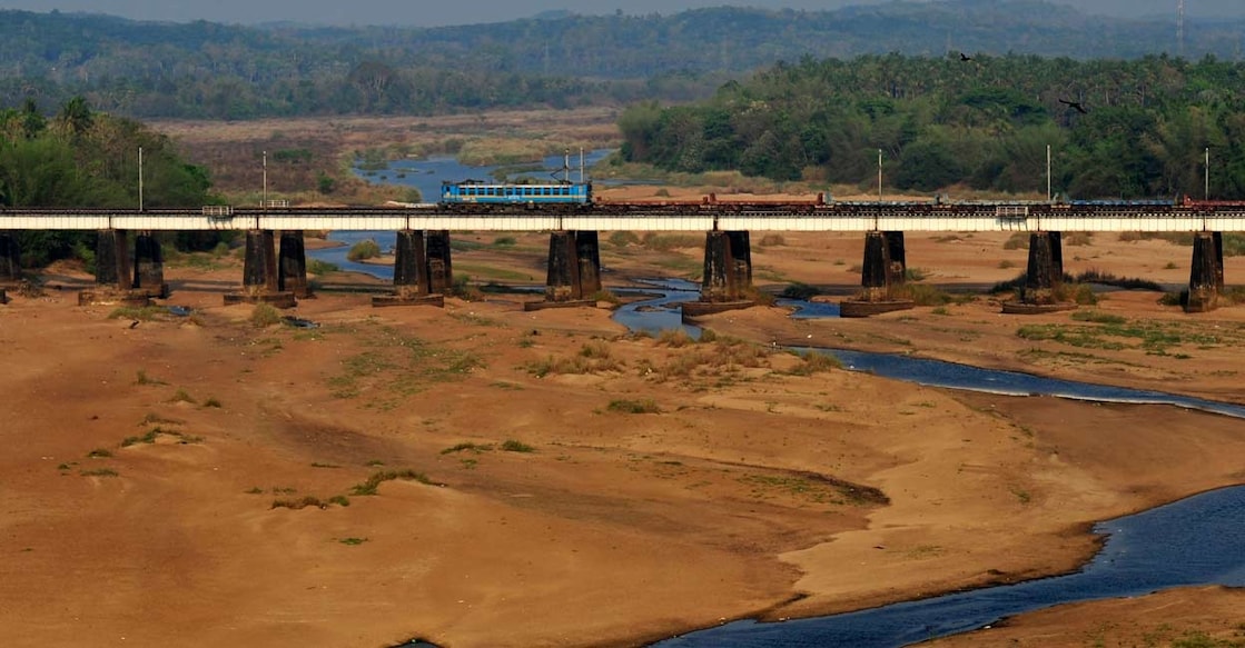 Shoranur on the banks of the Bharathapuzha houses the largest railway station in Kerala. Photo: Sibu Bhuvanendran / Manorama