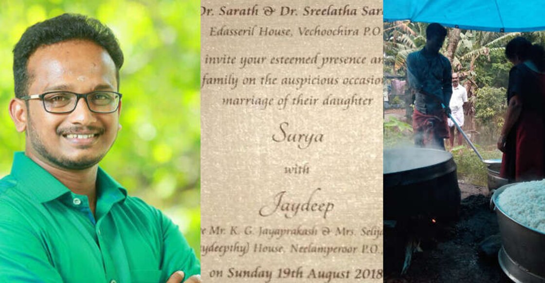 Wedding postponed, Kerala groom converts venue into relief camp