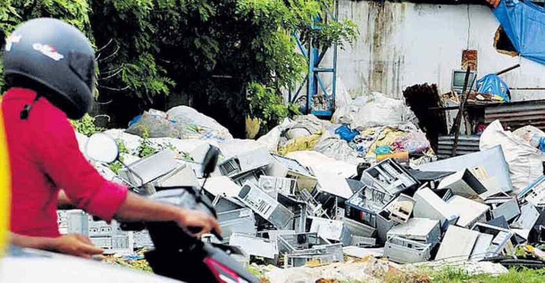 E-waste piled up during floods could be deadly