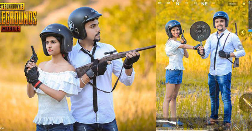 A pre-wedding photo shoot with PUBG theme that went viral