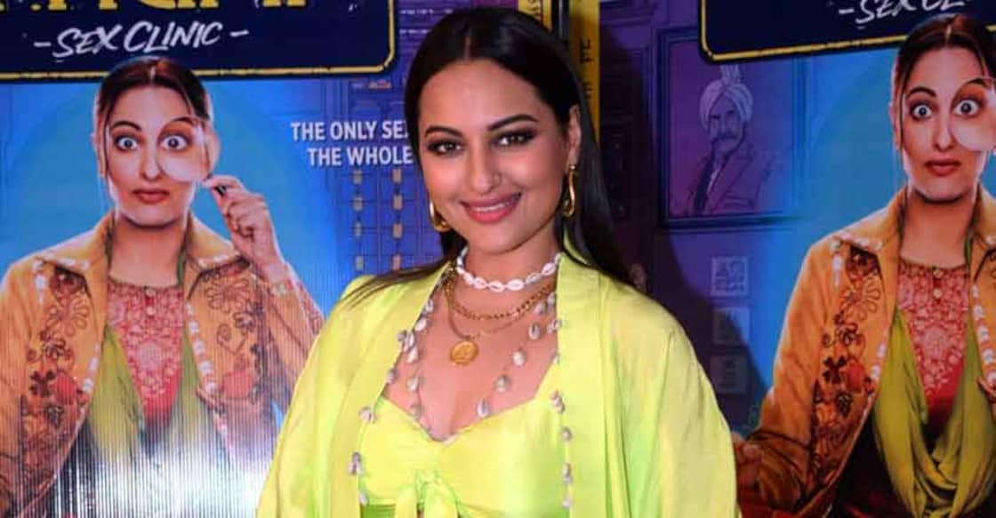 Mumbai:  Actress Sonakshi Sinha during the promotion of her upcoming film "Khandaani Shafakhana" in Mumbai, on June 21, 2119. (Photo: IANS)
