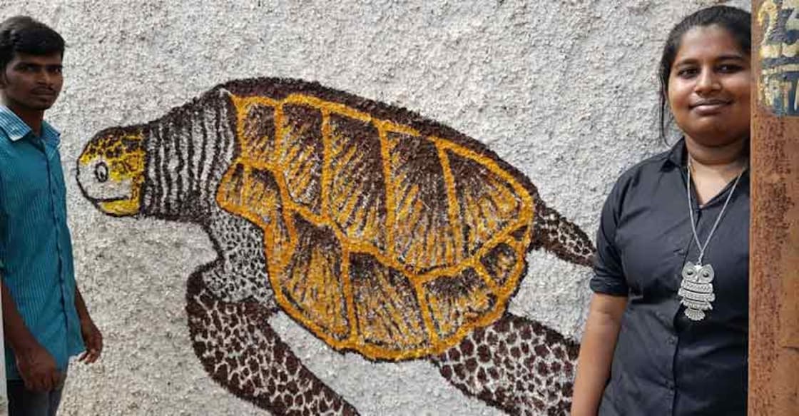 'Wall-E' - an awareness wall painting initiative whereby volunteers paint the public walls with information on biodiversity to popularise Indiaâ  s wildlife and