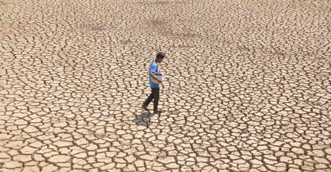 Parched land. (File Photo: IANS)