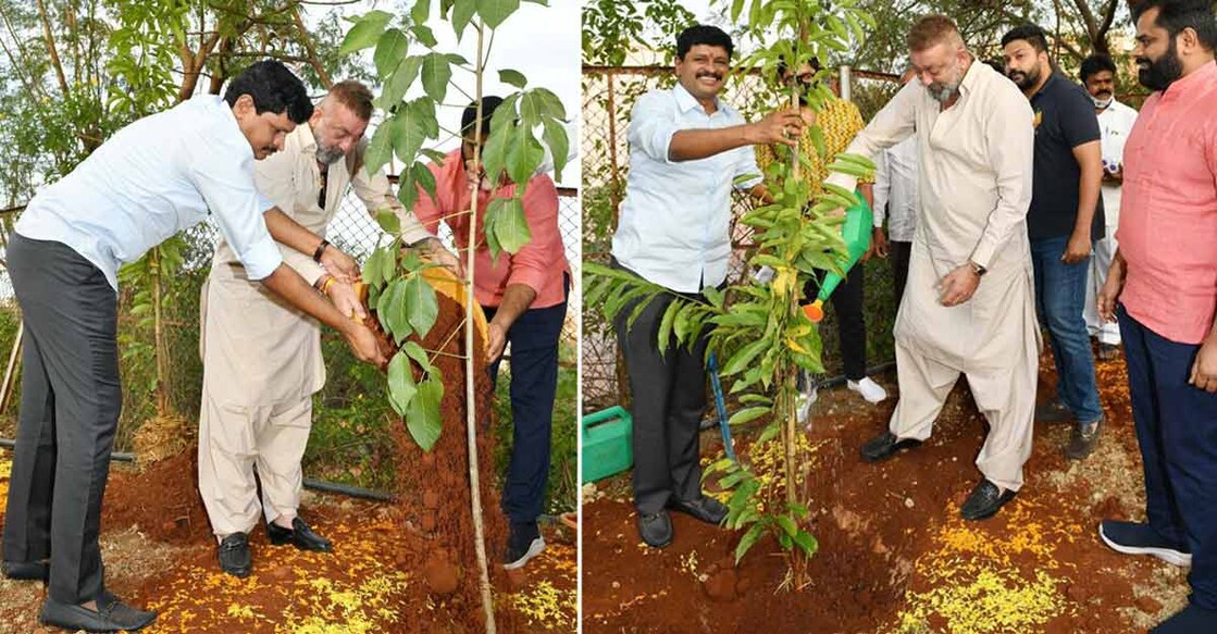 sanjay dutt plants tree