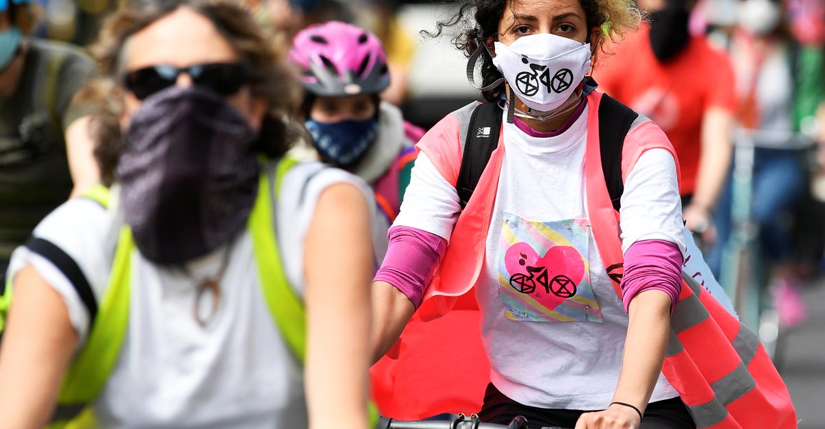 HEALTH-CORONAVIRUS-BRITAIN-CYCLING HEALTH-CORONAVIRUS-BRITAIN-CYCLING
