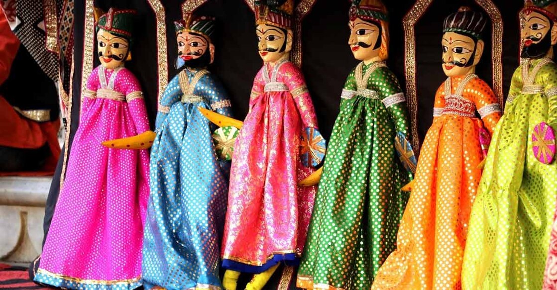 Ramlila with wooden puppets in Varanasi this year.