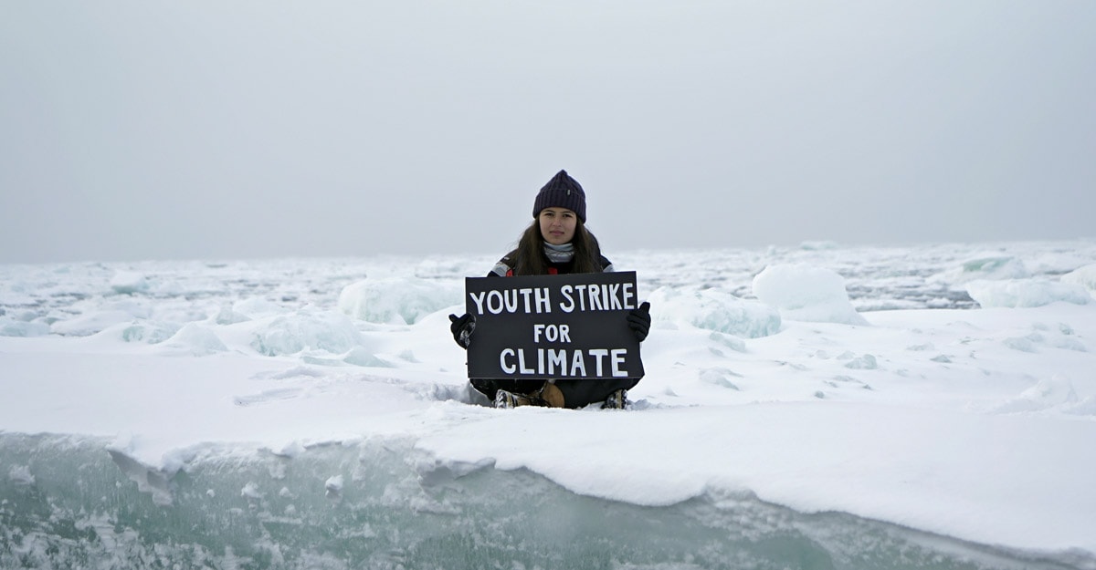 British Teenager Activist Stages Climate Protest On Arctic Ice Floe ...