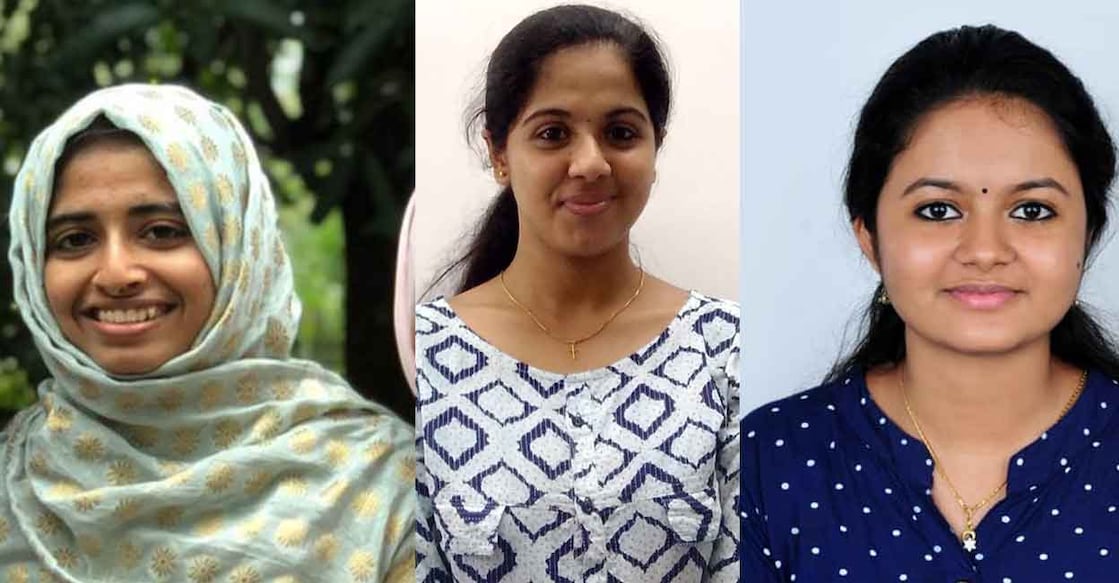 (From left to right) Lulu Mujeeb Rahman, Christina Jacob and Saranya