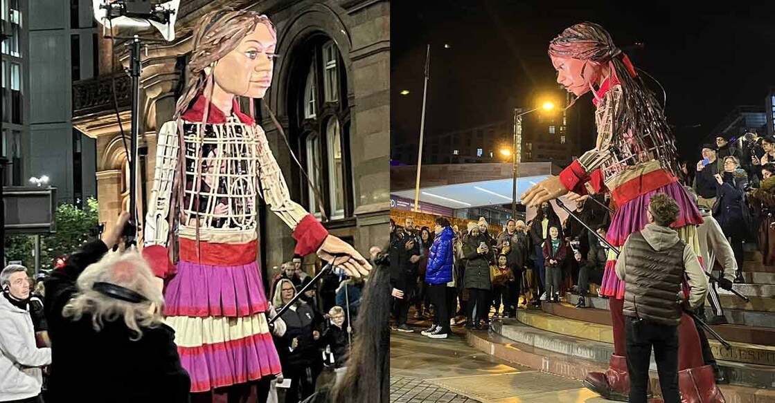 Little Amal began her walk in Gaziantep, Turkey, on July 27. Image courtesy: IANS