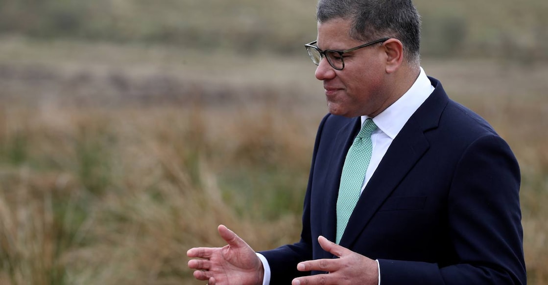 CLIMATE-CHANGE-SUMMIT-BRITAIN COP26 President Alok Sharma. Photo: REUTERS/Russell Cheyne/Pool