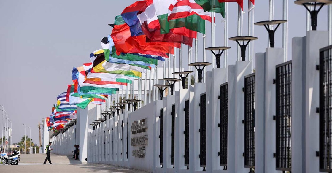 A general view of the entrance to the Sharm El-Sheikh International Convention Centre grounds, during the COP27 climate summit, in Sharm el-Sheikh, Egypt, Photo: Reuters/Mohamed Abd El Ghany