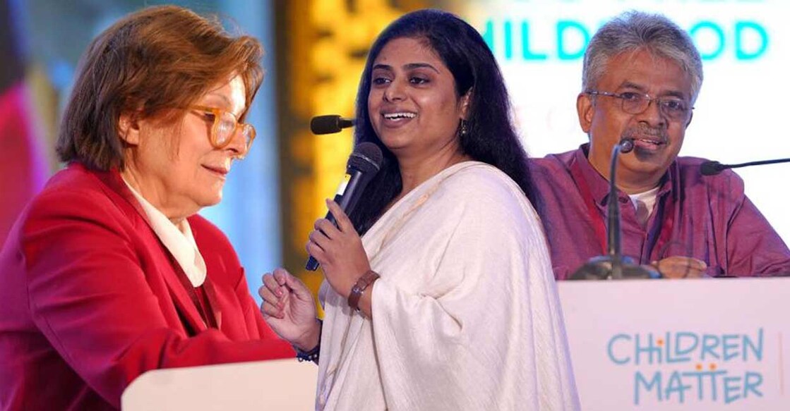 Dayana Vincent, Founding Director, Fourth Wave Foundation, India, speaking at the seminar.