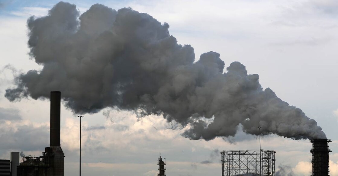 Smoke is seen coming out of a chimney of a steel plant in Netherlands. File photo: Reuters/Yves Herman
