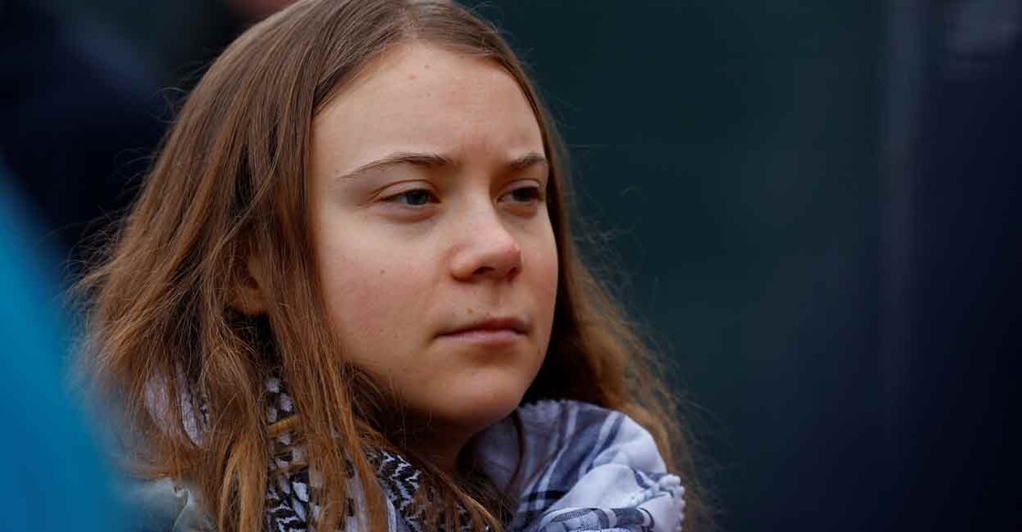 Thunberg attends The March for Climate and Justice to demand political change before the elections in Amsterdam. Photo: Piroschka van de Wouw/Reuters/File