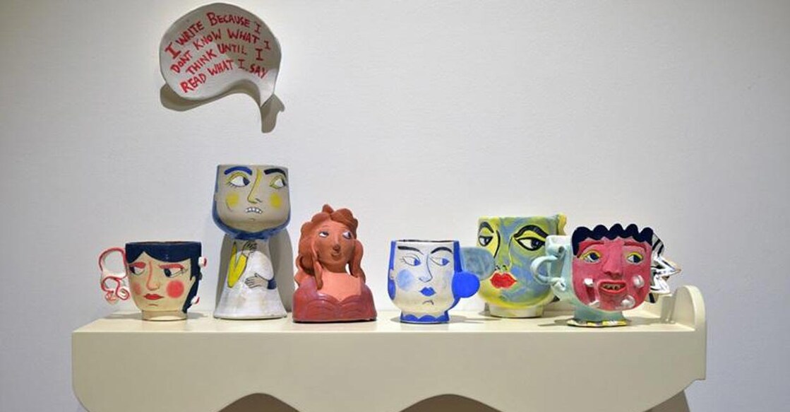ceramics-c The works of six artists allow the audience to experience ceramic art through the prism of immersive experiences. Photo: IANS