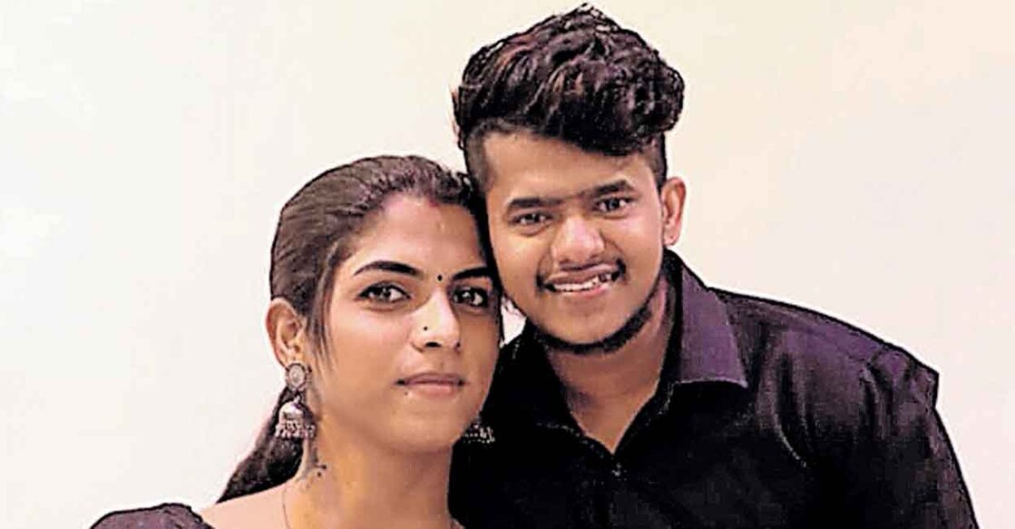 Praveen (R) and Rishana. Photo: Special arrangement