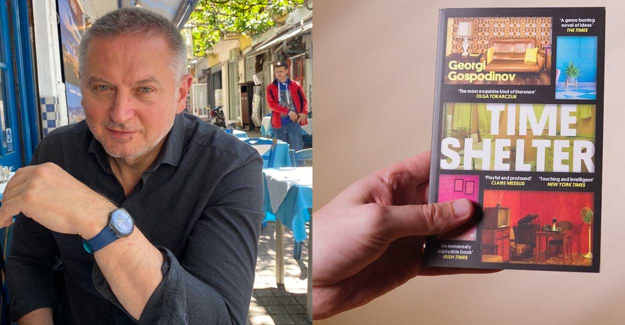 Georgi Gospodinov Time Shelter imagines a clinic that recreates the past, with each floor reproducing a different decade. Photo: Instagram/Georgi Gospodinov/The Booker Prizes