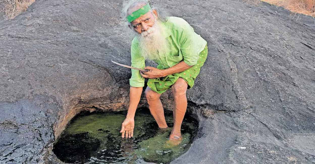 Apart from caring about animals and nature, Balan also reaches out to the quench the thirst of the needy during the sweltering summer. Photo: Vibi Job / Manorama