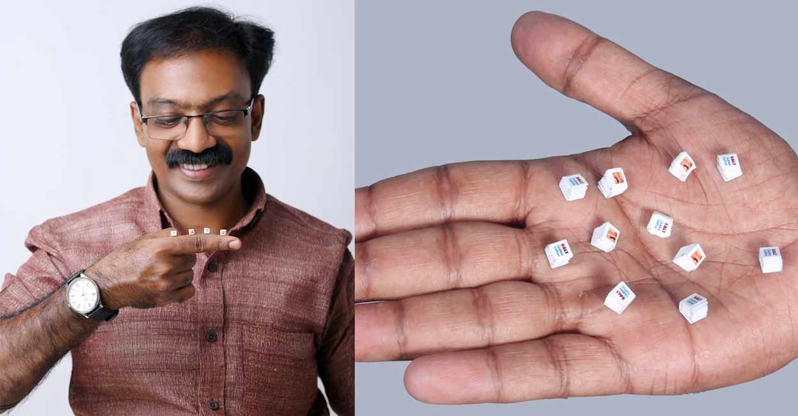 Sathar Adhoor has already distributed around 30,000 copies of various collections. Photo: Special arrangement