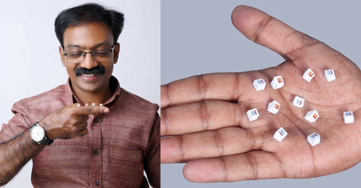 Sathar Adhoor has already distributed around 30,000 copies of various collections. Photo: Special arrangement