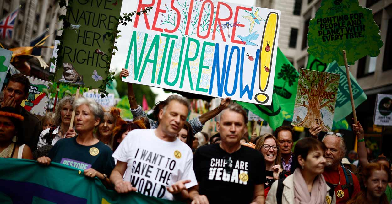 BRITAIN-CLIMATE-NATURE-POLITICS-DEMO