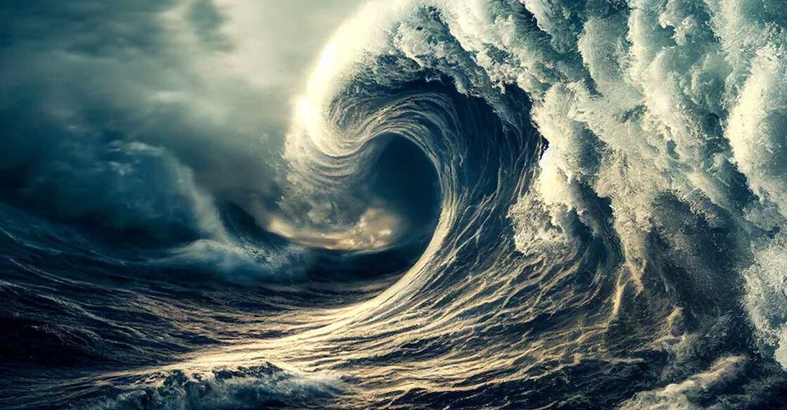 Tsunami waves are caused by underwater earthquakes, volcanic eruptions, or similar phenomena. Photo: iStock