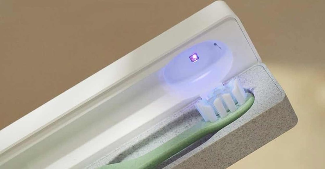 The brush heads of the SURI electric brush are said to be made from plant-based corn starch. Image courtesy: amazon.in