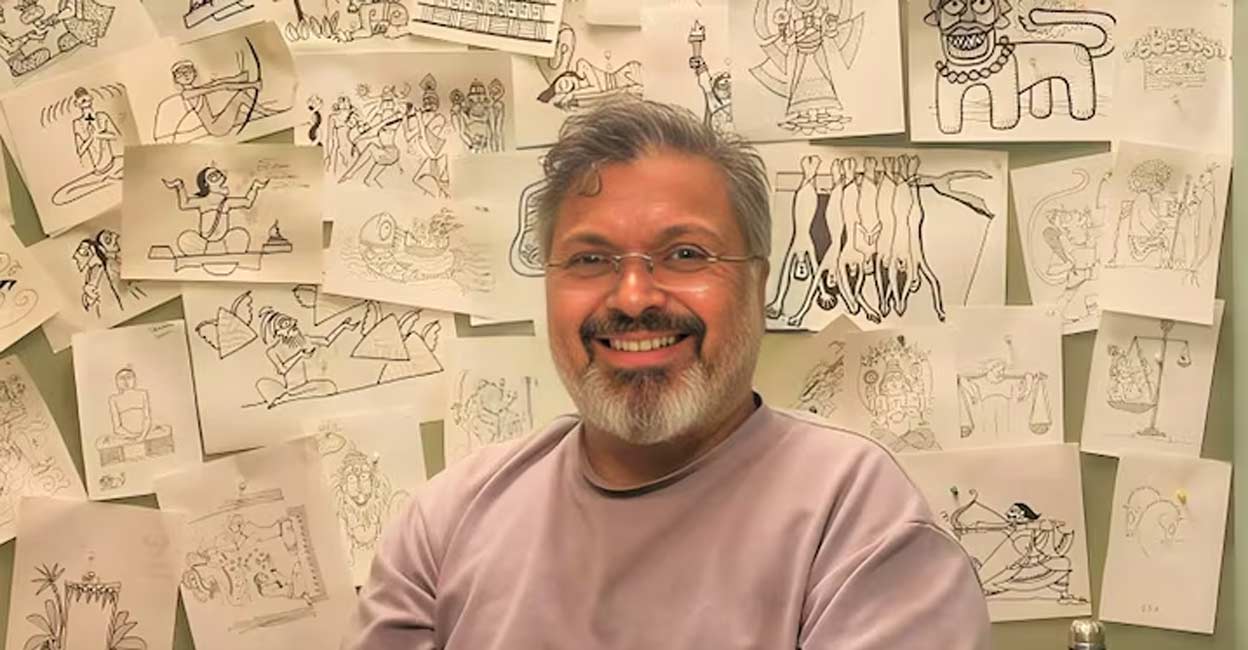 Mythological fiction prioritises the writer’s interpretation, allowing them to craft a story inspired by an epic. Image courtesy: DevduttPattanaik/FB