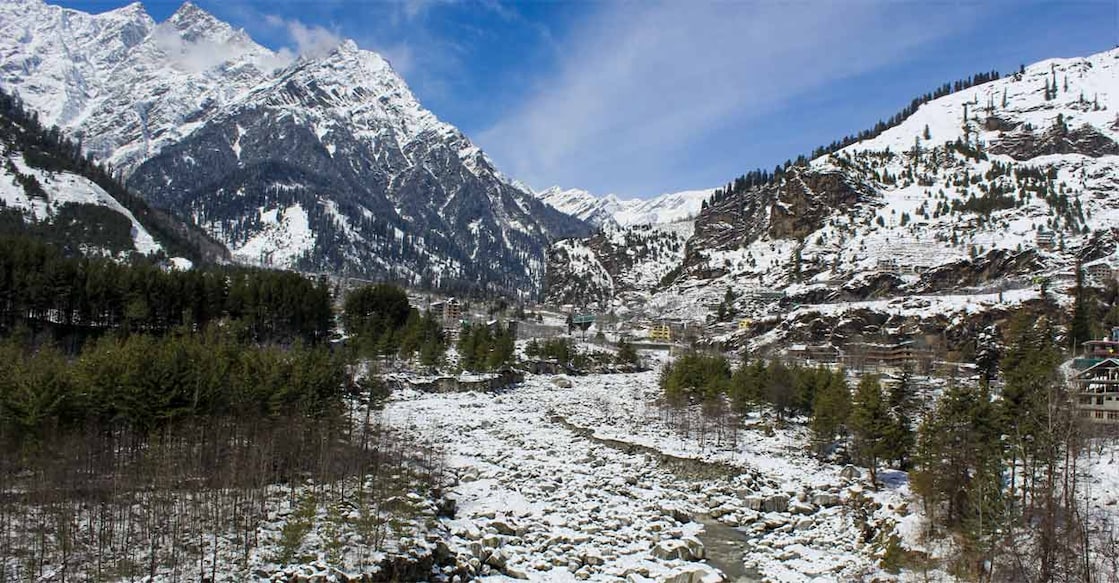 kullu The snow-covered Solang valley, at Manali in Kullu district. Photo: PTI