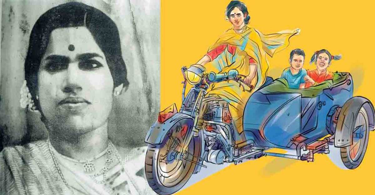 Probably Kerala's first woman rider, definitely a social pioneer