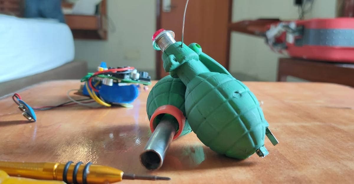 Hand grenades to come to the rescue of women in difficult situations. Hand grenades to come to the rescue of women in difficult situations.